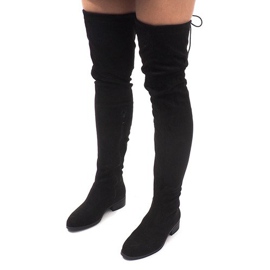 Bottines Pompon Daim AB02-53 Noir le noir 4