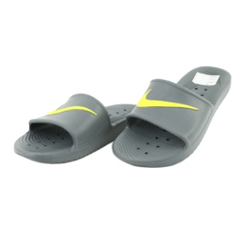 Claquettes Nike Kawa Shower M 832528-003 gris vert 2