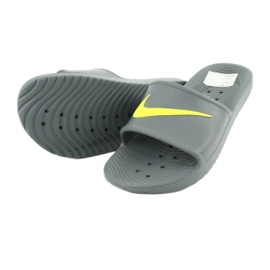 Claquettes Nike Kawa Shower M 832528-003 gris vert 3