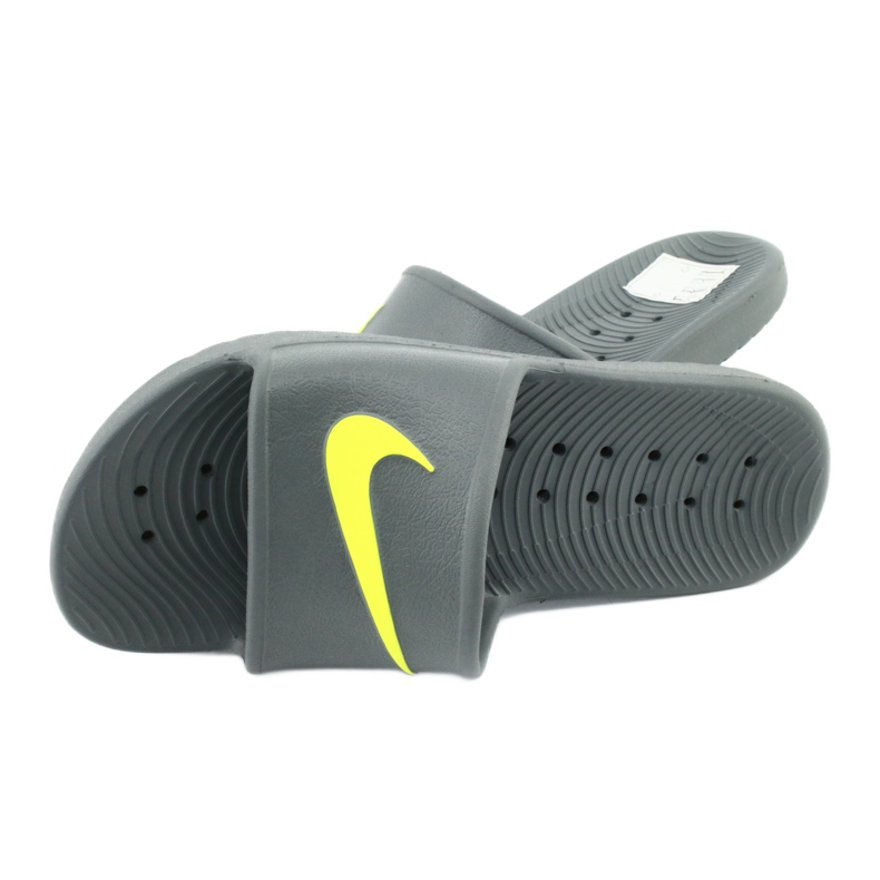 Claquettes Nike Kawa Shower M 832528-003 gris vert 4