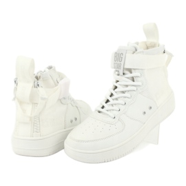 Big Star Wysokie Eco-Slopan Sneakers blanche 5