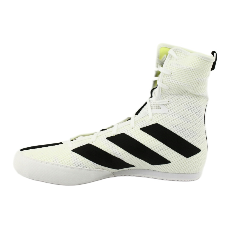 Adidas Box Hog 3 chaussures de boxe blanc noir jaune 1