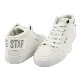 Baskets hautes Big Star EE274352 blanc gris 4