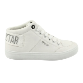 Baskets hautes Big Star EE274352 blanche gris 1 Baskets hautes Big Star EE274352 blanche gris 1