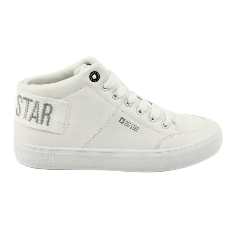 Baskets hautes Big Star EE274352 blanche gris 1 Baskets hautes Big Star EE274352 blanche gris 1