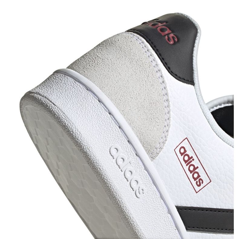 Chaussures Adidas Grand Court Se M FW6669 blanche le noir 1