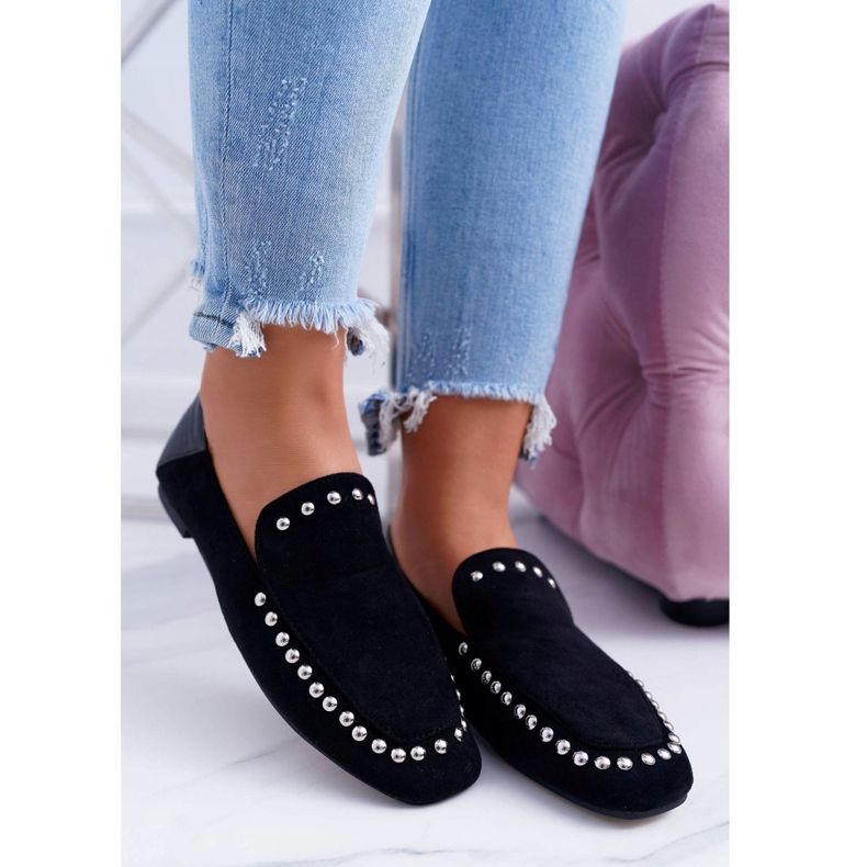 Ballerines Lu Boo Black Lords pour femmes avec strass Planta le noir 1 Ballerines Lu Boo Black Lords pour femmes avec strass Planta le noir 1