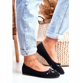 Ballerines Femme Lu Boo Daim Noir Layla le noir 4
