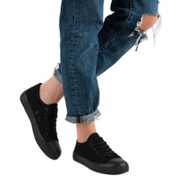 SHELOVET Baskets noires le noir 1