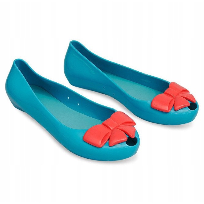 Ballerines Meliski Galoches 857 Bleu rouge 1