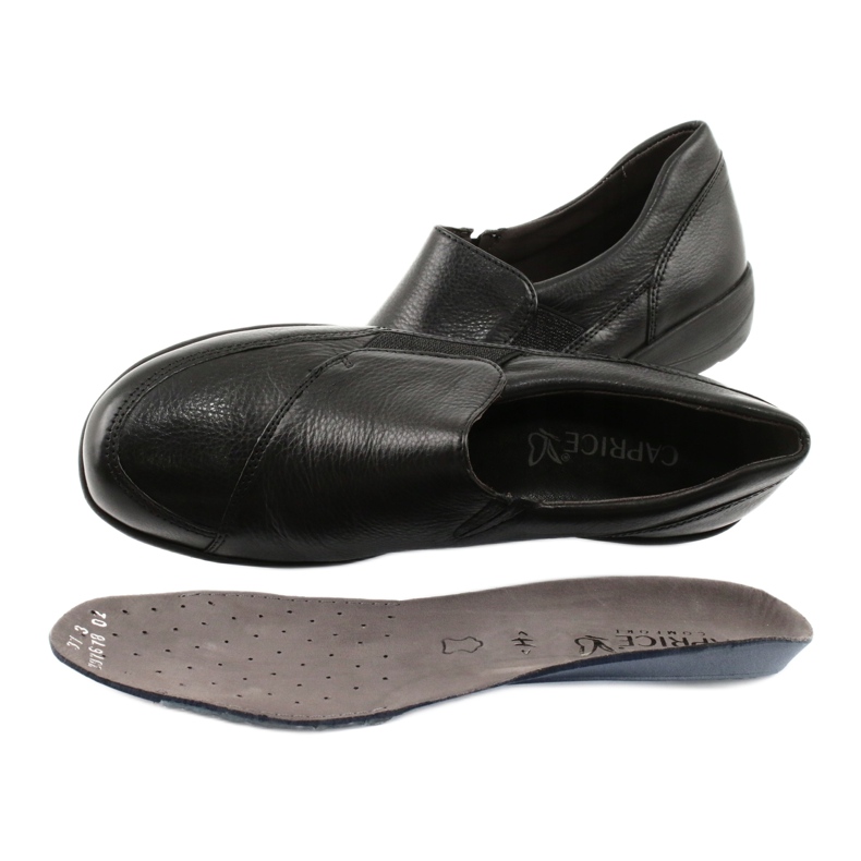 Caprice chaussures basses pour femmes teg.H noir 4