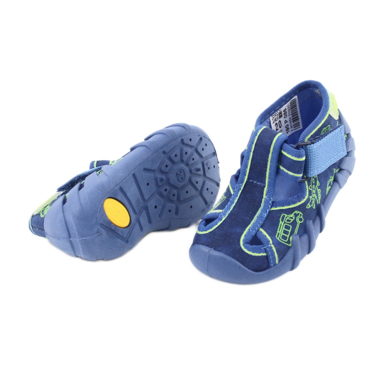 Chaussures enfant Befado 190P086 bleu vert 4
