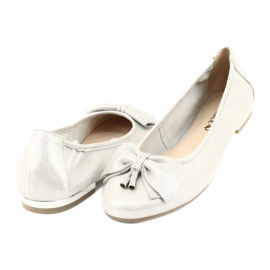 Caprice ballerines chaussures pour femmes 22111 argent gris 3