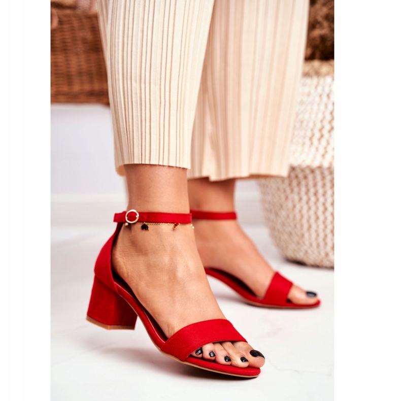 BUGO Sandales Femme Daim Rouge Oh Baby! 2