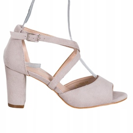 Sandales en daim VINCEZA gris 5