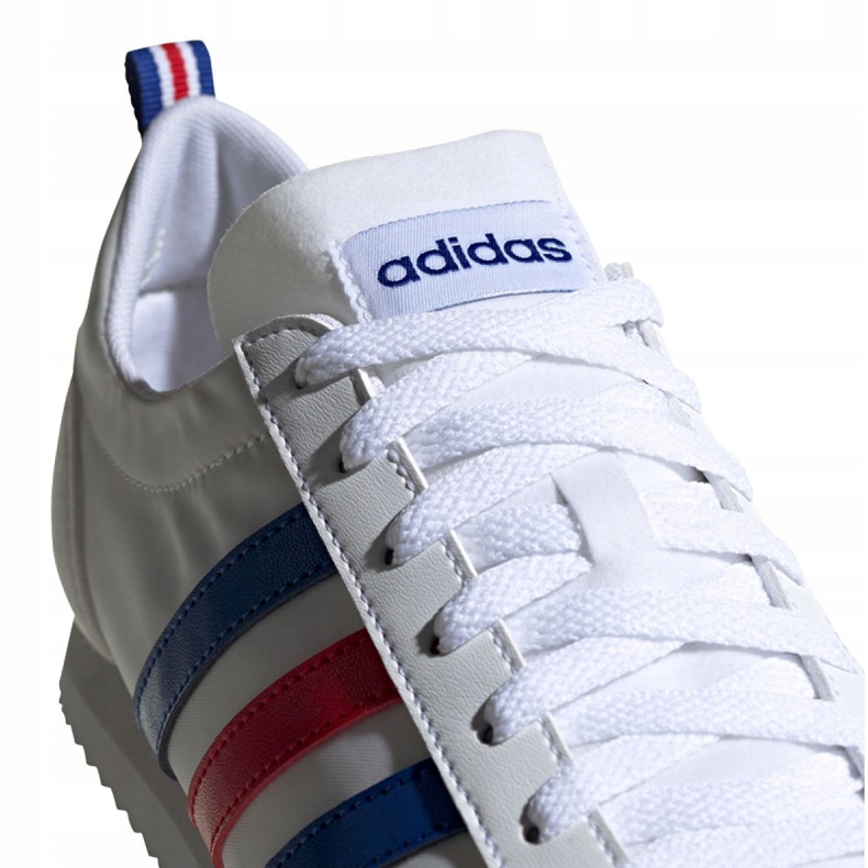 Chaussures Adidas Vs Jog M FX0094 blanc rouge bleu 2
