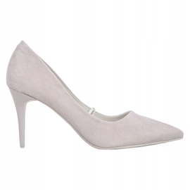 Kylie Escarpins classiques en daim gris 5