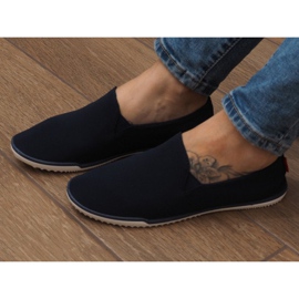 Baskets à enfiler en lycra BL180 bleu marine 1