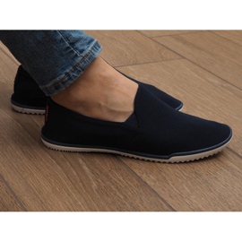 Baskets à enfiler en lycra BL180 bleu marine 3