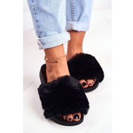 PB2 Chaussons Femme Avec Fourrure Noir Sensitive le noir 4