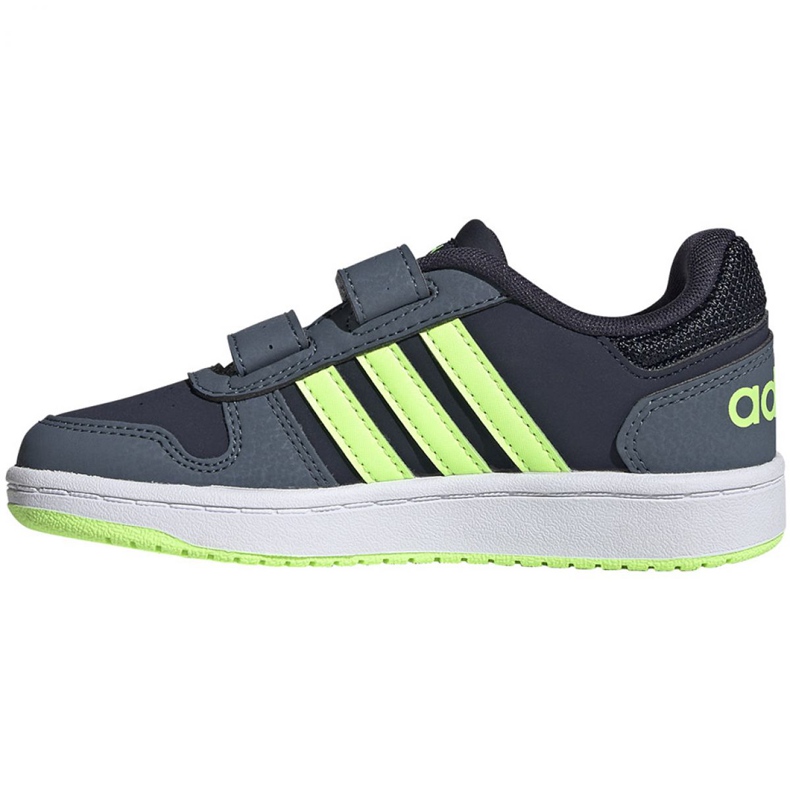 Adidas Hoops 2.0 Cmf Jr FW4930 chaussures bleu marin multicolore 2