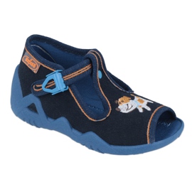 Chaussures enfant Befado 217P105 bleu marin orange multicolore 1