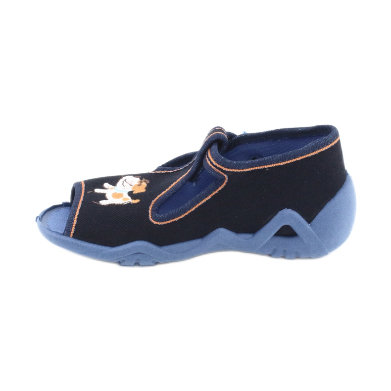 Chaussures enfant Befado 217P105 bleu marine orange multicolore 2