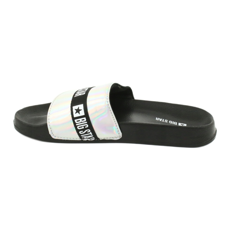 Pantoufles pour femmes HOLO Big Star 274A005 noir gris 1