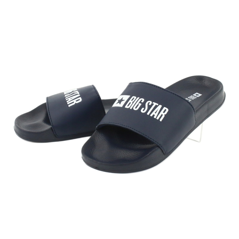 Chaussons Big Star à la plage GG174934 bleu marine blanc 2