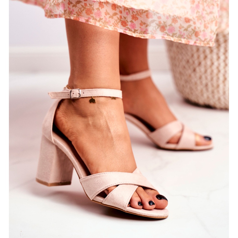 BUGO Sandales Femme Daim Beige Lady Million 2