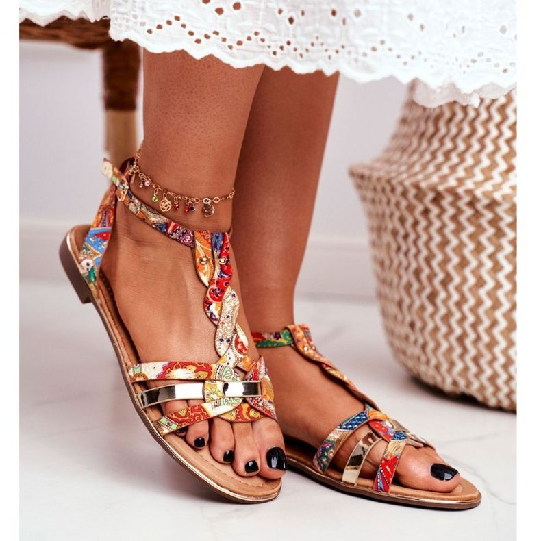 PS1 Sandales pour femmes Elegant Orange Oriental Brooke 1