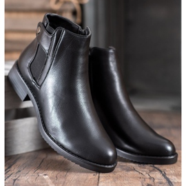 J. Star Bottes plates confortables le noir 1
