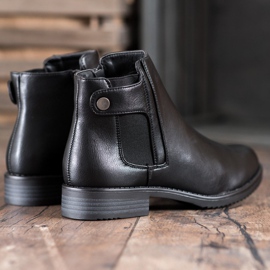 J. Star Bottes plates confortables noir 2