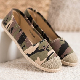 Espadrilles à la mode Moro brun vert 4