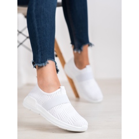 SHELOVET Chaussures de sport à enfiler blanche 1