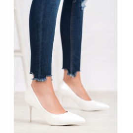 Small Swan Goupilles vernies blanche 2