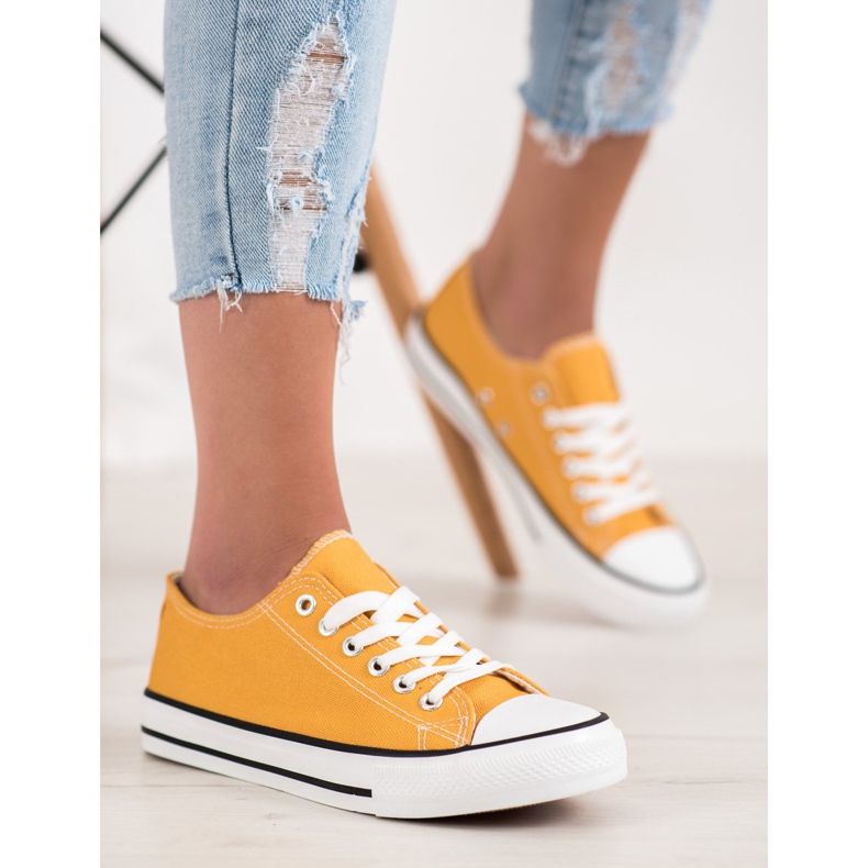 SHELOVET Baskets jaunes 2