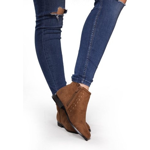 Bottines Daim Bottines Chelsea 100-602 Camel brun 1