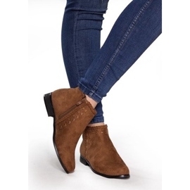 Bottines Daim Bottines Chelsea 100-602 Camel brun 2