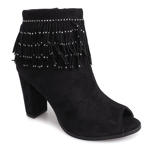 Bottes ouvertes sur poteau F832 Noir le noir 1