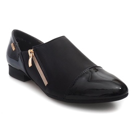 Chaussures Classiques Avec Fermeture Éclair 2060B Noir le noir 2