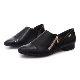 Chaussures Classiques Avec Fermeture Éclair 2060B Noir le noir 3