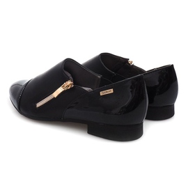 Chaussures Classiques Avec Fermeture Éclair 2060B Noir 1