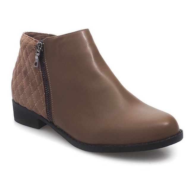 Bottines matelassées QL-51 Kaki 2 Bottines matelassées QL-51 Kaki 2