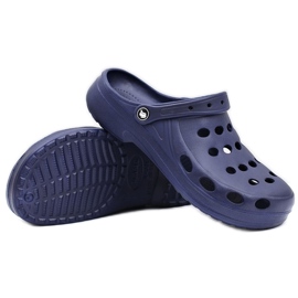 Flameshoes Chaussons Homme Sandales Bleu Marine Crocs 3