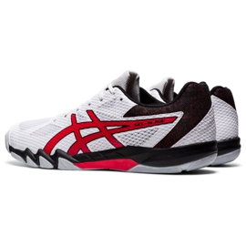 Chaussure de squash Asics Gel Blade 7 M 1071A029-101 blanche rouge 2