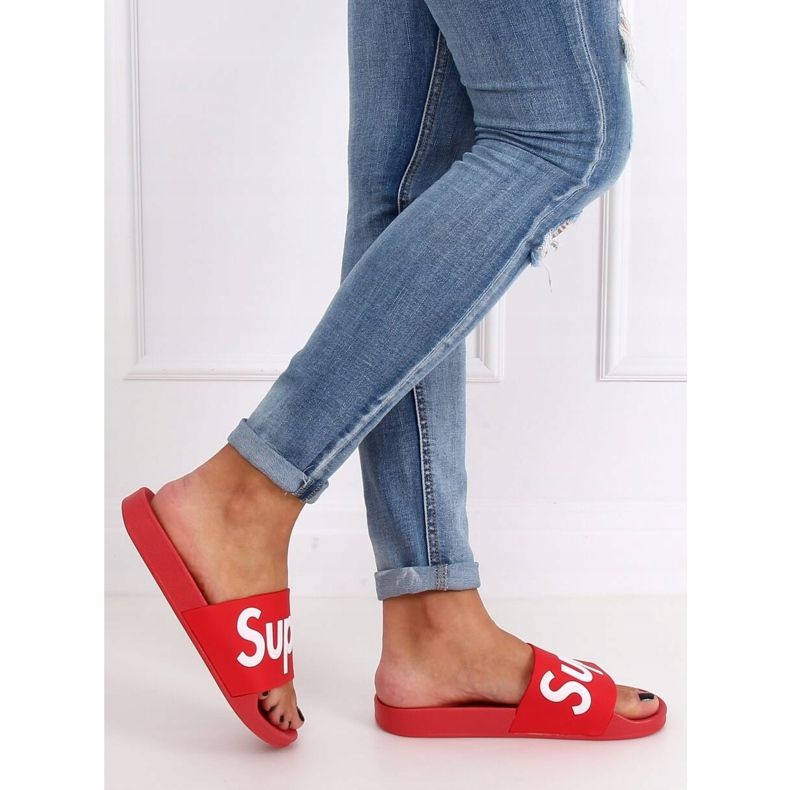 Chaussons rouges femme CK110 Rouge 2