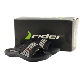 Rider Les tongs des enfants du cycliste pour les rayures du gris noir 80341 4