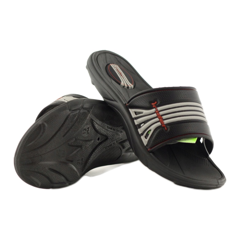 Rider Les tongs des enfants du cycliste pour les rayures du gris noir 80341 3