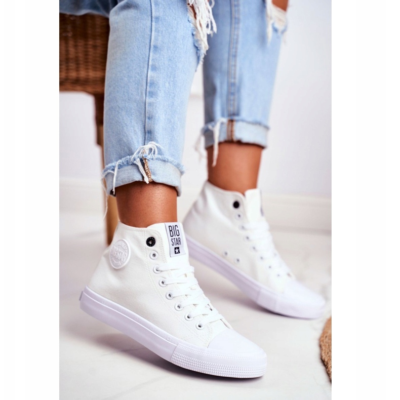 Baskets Hautes Femme Big Star Blanc FF274A171 blanche 1